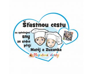 samolepa srdce na auto na bílém pozadí